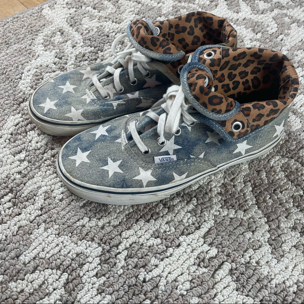 Vans Denim Star And Cheetah Print